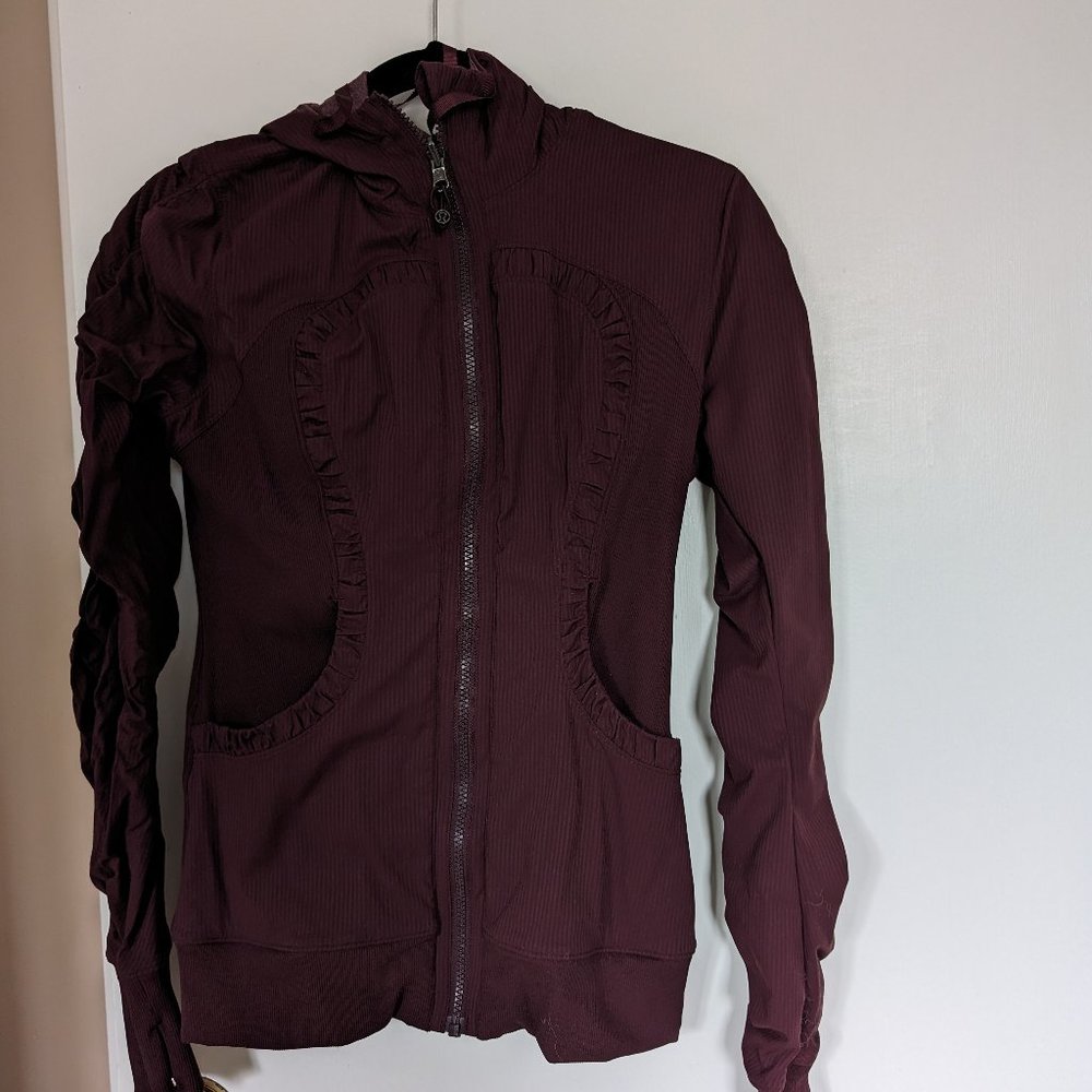 Dance Studio Jacket Cassis/Heathered Cassis size 6